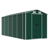 Garden Shed Green Galvanised Steel Large Garden Shed 3188235