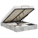 Ottoman Bed Frame Concrete Grey 120 x 190 cm Engineered Wood 3409288