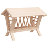 Rabbit Hay Feeder 44x33x33 cm Solid Wood Fir 172425