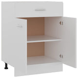 Drawer Bottom Cabinet White 60x46x81.5 cm Engineered Wood 801228