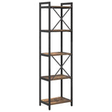 Bookshelf Smoked Oak 40 x 30 x 155 cm Engineered Wood 868355
