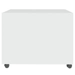 Coffee Table White 55x55x40 cm Engineered Wood 810926