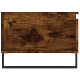 Coffee Table Smoked Oak 90x50x36.5 cm Engineered Wood 830817
