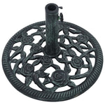 ZNTS Umbrella Base Green 9 kg 40 cm Cast Iron 47863