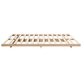 Bed Frame Brown 200 x 210 cm Solid Pine Wood 873118