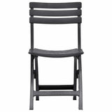 Folding Chairs 2 pcs Plastic Anthracite 48787