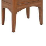 Bedside Cabinet Solid Fir Wood 40x29x68 cm Brown 246123