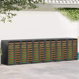 Wheelie Bin Storage for 6 Bins Anthracite 408 x 77.5 x 115.5 cm 3394772