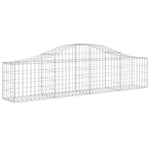 Arched Gabion Baskets 11 pcs 200x30x40/60 cm Galvanised Iron 3145376