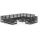 13 Piece Garden Lounge Set Solid Pinewood 3076228