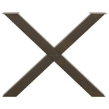 Dining Table Legs X-Shaped 2 pcs Natural Steel 90x cm Steel 4012987