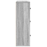 Bookcase Grey Sonoma 60x24x76.5 cm Engineered Wood 860387
