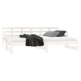 ZNTS Pull-out Day Bed without Mattress White 2x cm 820378