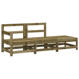 3 Piece Garden Lounge Set Impregnated Wood Pine 825526