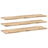 Floating Shelves 3 pcs 160x40x2 cm Untreated Solid Wood Acacia 3279413