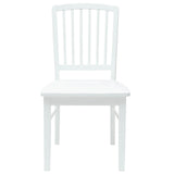 Dining Chairs 2 pcs White 50 x 52.5 x 91 cm Solid Rubber Wood 42020453