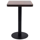 Bistro Table Dark Brown 50x50 cm MDF 286428