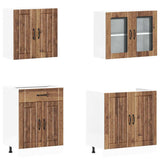 ZNTS 4 Piece Kitchen Cabinet Set Kalmar Old Wood Engineered Wood 3314869