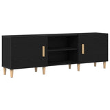 TV Cabinet Black Oak 150 x 30 x50 cm Engineered Wood 862797