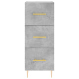 Highboard Concrete Grey 34.5x34x180 cm Engineered Wood 3198845
