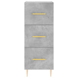 Highboard Concrete Grey 34.5x34x180 cm Engineered Wood 3199229