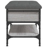 Shoe Bench Grey Sonoma 62x42x45 cm Engineered Wood 835190