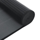 Rug Rectangular Black100x500 cm Bamboo 376960