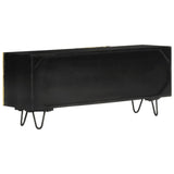 TV Cabinet 110x30x45 cm Solid Wood Mango 351625