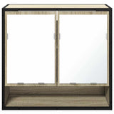 Bathroom Mirror Cabinet Sonoma Oak 65x20x60 cm Engineered Wood 849260