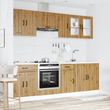 8 Piece Kitchen Cabinet Set Kalmar Artisan Oak Engineered Wood 3314840
