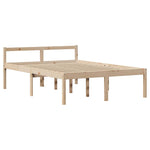 Bookcase Bed without Mattress 140x190 cm Solid Wood Pine 3321965
