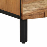 Sideboard Set 2 pcs 120 x 33 x 75 cm Solid Acacia Wood 3310010