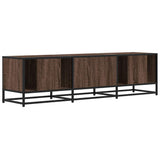 TV Cabinet Brown Oak 150x35x41 cm Engineered Wood and Metal 848863