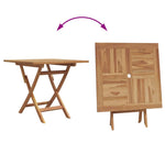 Garden Dining Set 3 pcs Brown Solid teak wood 3385966