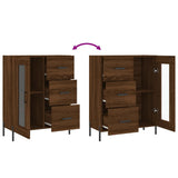 Sideboard Brown Oak 69.5x34x90 cm Engineered Wood 828059