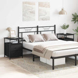 Bedside Cabinet with Drawer 2 pcs Black Oak 34 x 35.5 x 50 cm 862922
