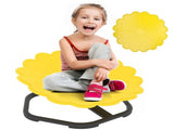 Flower-Shaped Sensory Spinning Chair with Non-Slip Base for Balance/Coordination, Yellow T3398P378986