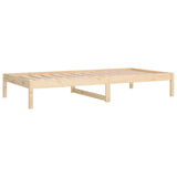 Day Bed Natural Wood Solid pine wood 90x200 cm Day Bed 820412