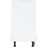 Oven Cabinet Porto High Gloss White Engineered Wood 853999