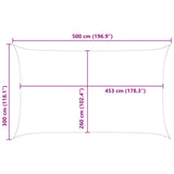 Sun Shade Sail Orange and Brown 5 x 3 m 100% Polyester Oxford 42031045