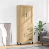 Highboard Sonoma Oak 69.5x34x180 cm Engineered Wood 3199836