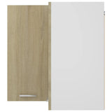 Hanging Corner Cabinet Lyon Sonoma Oak 57x57x60 cm Engineered Wood 806393