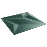 Wall Panels Star 24 pcs Star Green 50 x 50 cm XPS Foam 42046079