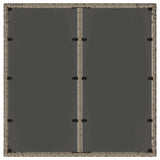 Garden Dining Set 5 pcs Grey Poly Rattan 3365388