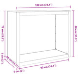 Firewood Rack 100x40x80 cm Weathering Steel 850981