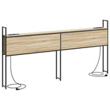 Storage Headboard with Charging Station Sonoma oak 180 cm 859821
