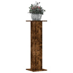 Plant Stands 2 pcs Smoked Oak 30x30x95 cm Engineered Wood 3307877