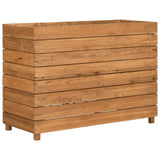 Raised Bed 100x40x72 cm Recycled Teak Wood and Steel 47428