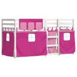 Bunk Bed without Mattress Pink 90x190 cm Single Solid Wood Pine 3283909