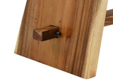 Shower Stool Natural 50 x 30 x 44 cm Solid Suar Wood 42015924